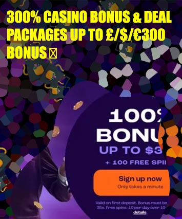 Casino 300 welcome bonus