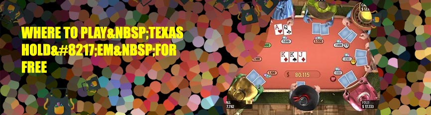 Free texas holdem games for fun